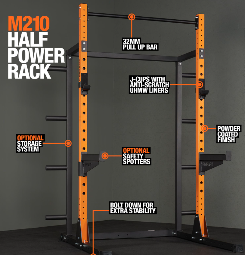 MIRAFIT M210 HALF POWER RACK