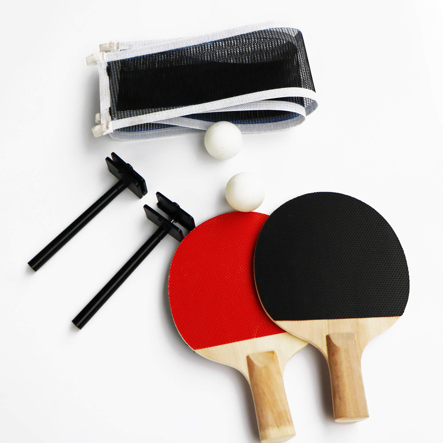 Hathaway Spartan 6-Ft Pool & Table Tennis Multigame Table for Family Recreation Game Rooms with Red Felt Playing Surface, All Accessories Included - Black Finish, 72