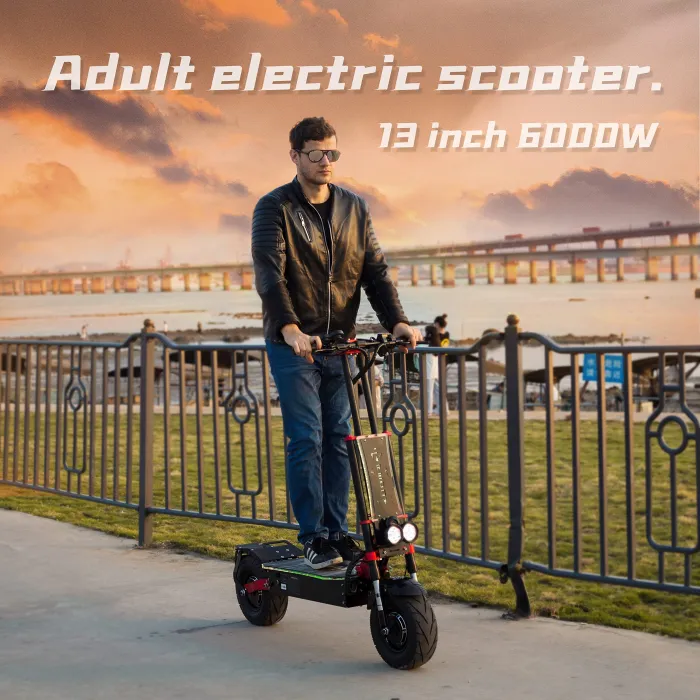 Electric Scooter, Max Speed 60MPH, Total Power 8000W, 90 Mile Long Range Battery