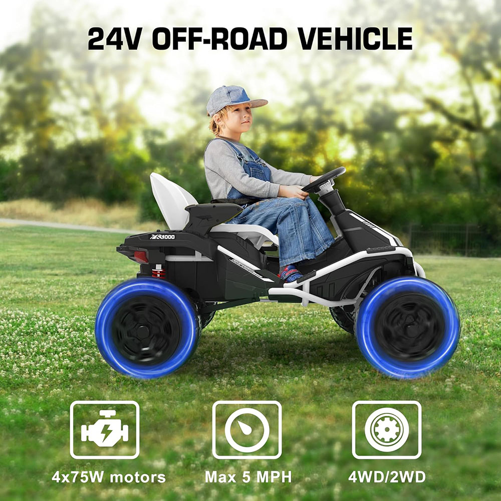 ANPABO 24V 4x4 Ride On Toy for Big Kids