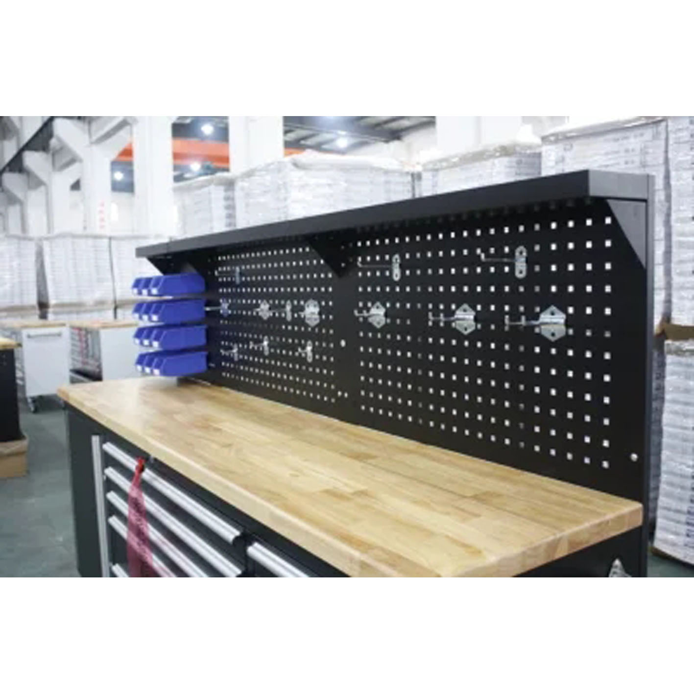 84 Inch Tool Storage Chest Drawers Workshop Mechanic Tool Box on Wheels