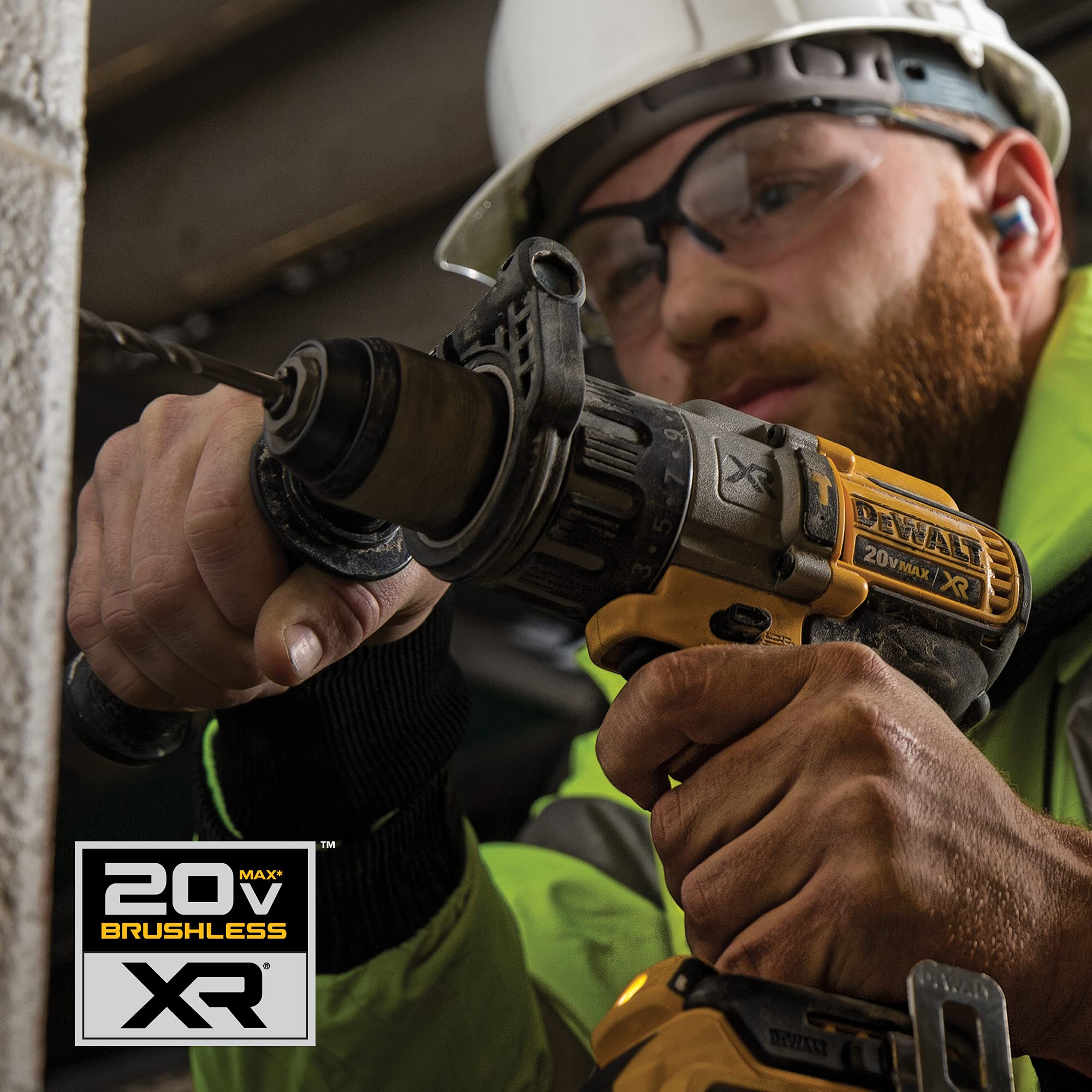 DEWALT 20V MAX XR Brushless Impact Driver and Hammer Drill Combo Kit, Premium 4.0Ah, Cordless (DCK299M2)