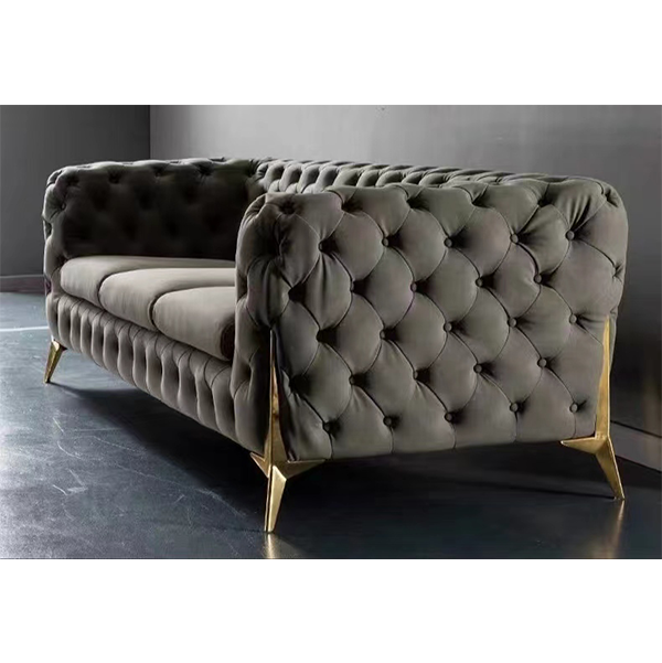 Postmodernes leichtes Luxussofa Vier-Personen-Sofa im italienischen Stil Wohnzimmer im Hongkong-Stil gro?formatige Villenm?belanpassung