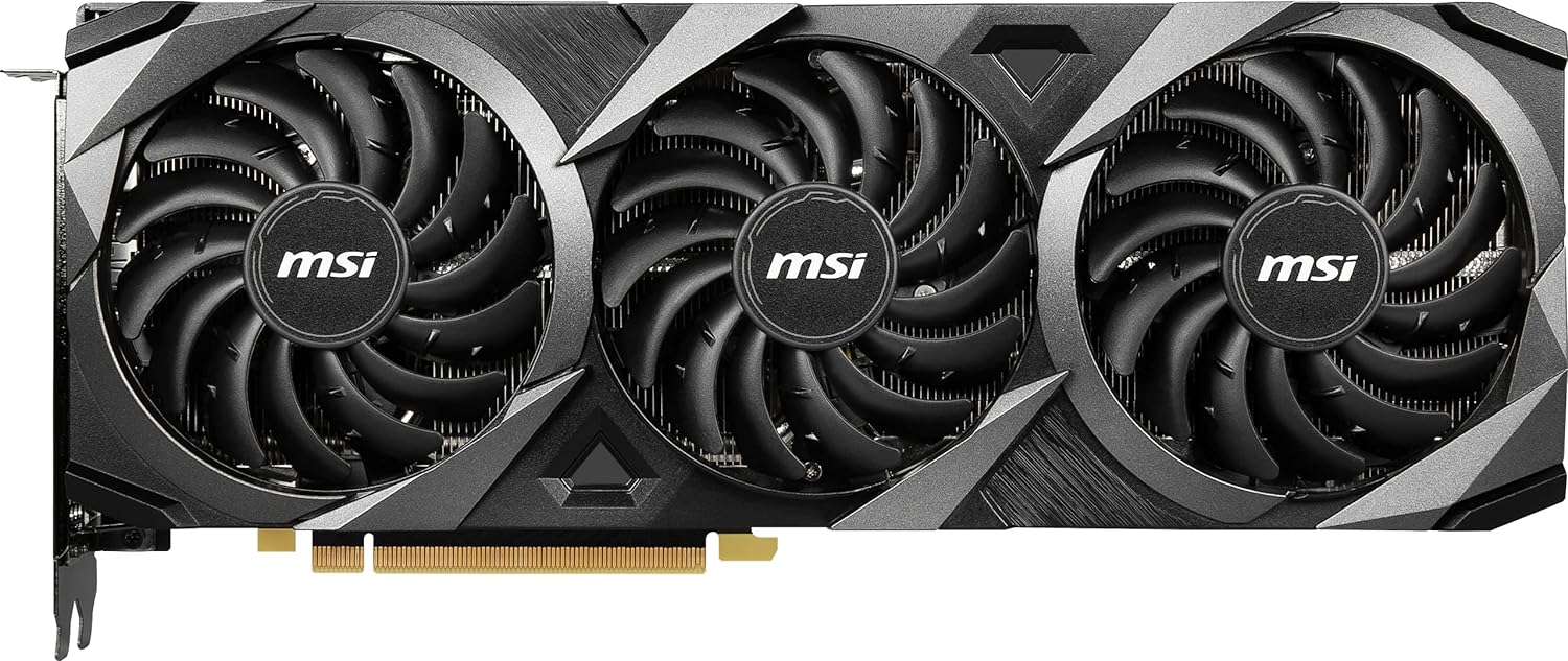 MSI GeForce RTX 3080 VENTUS 3X PLUS 12G OC LHR Gaming Graphics Card - 12GB GDDR6X, 1740MHz, PCI Express Gen 4, 384-bit, 3x DP v 1.4a, HDMI 2.1 (Supports 4K)