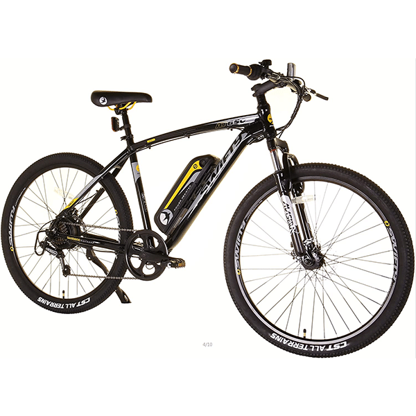 Swifty All Terrain Electric Bike Mountain Ebike - ideal Commuting Bike with 7 Speed Shimano Gears and Disc Brakes - Up to 25 Miles on One Charge - Electric Bikes for Adults